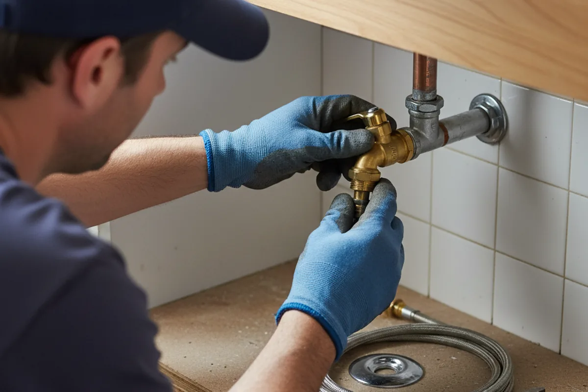 Shutoff valve and fitting work during Repiping in Check